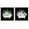 Stupell Industries Inviting Magnolia Clawfoot Tub 2 pc Framed Giclee Wall Art Set Design by Janet Tava